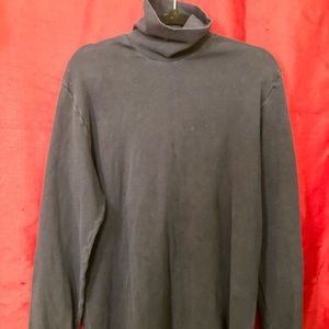 100% Cotton Dark Navy Medico Turtleneck